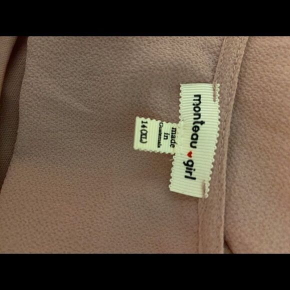 Monteau Girl Pink Wrap Dress 14 - Picture 6 of 6